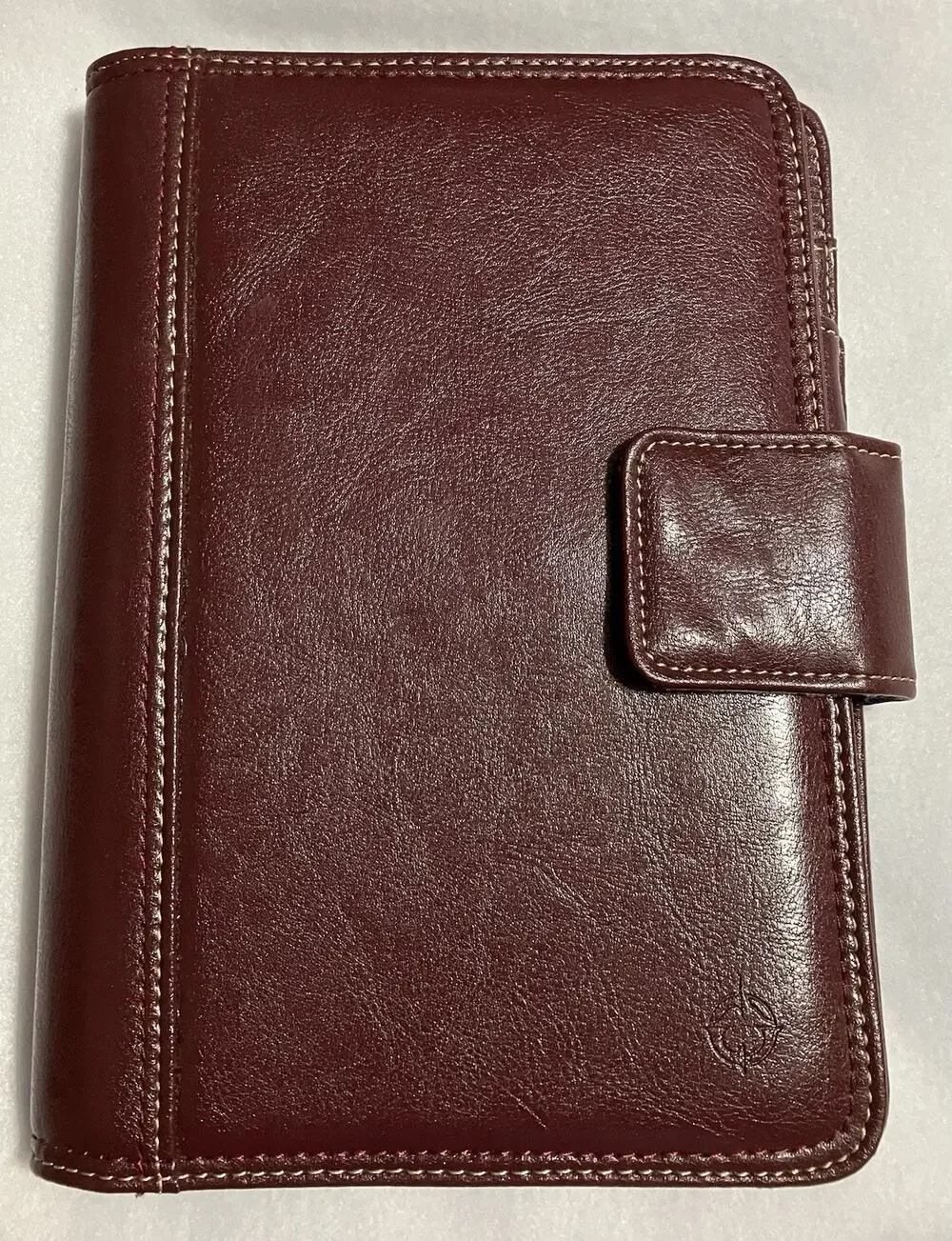 Franklin Covey Leather 7-Ring Notebook Planner Organizer Needs Fillers Burgundy